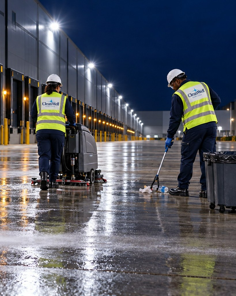 Representative post-construction cleaning environment