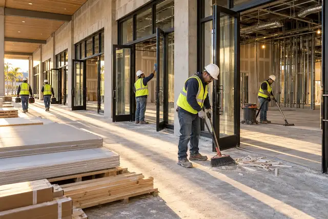 Representative construction turnover scene